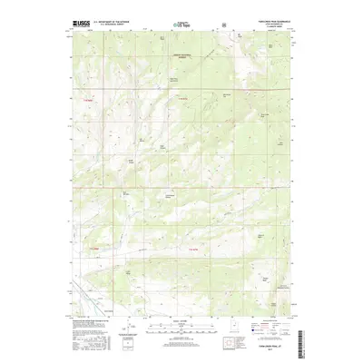 2017 Map of Farm Creek Peak, 2017 Print