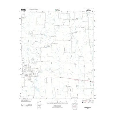 2013 Map of Farmersville, 2013 Print