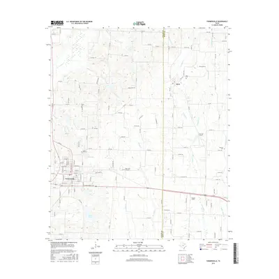 2016 Map of Farmersville, 2016 Print