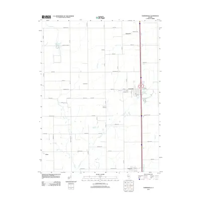 2012 Map of Farmersville, 2012 Print