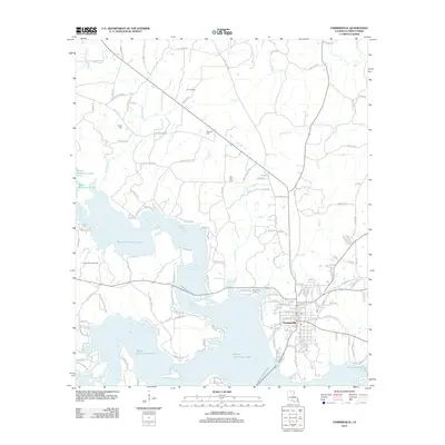 2012 Map of Farmerville, 2012 Print