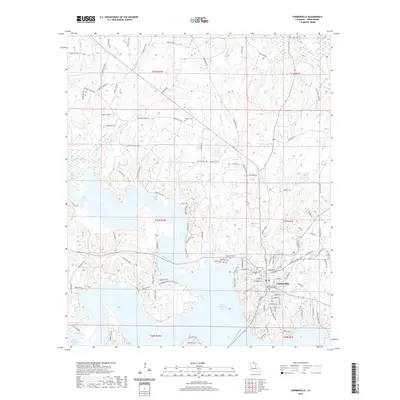 2020 Map of Farmerville, 2020 Print