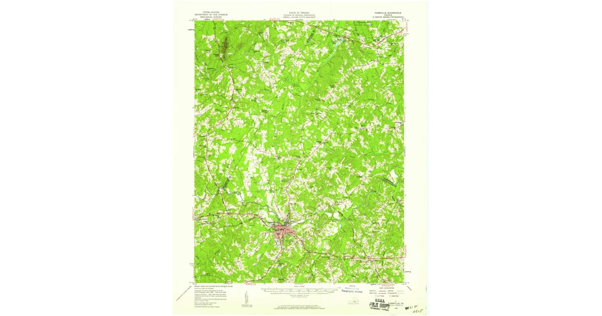 1950s Maps Of Farmville VA Pastmaps