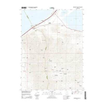 2014 Map of Farnsworth Peak, 2014 Print