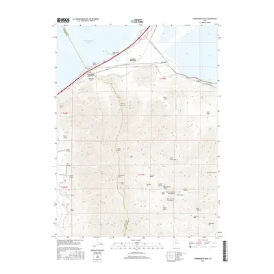 2017 Map of Farnsworth Peak, 2017 Print