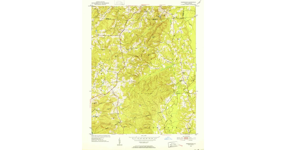 Old Maps of Governors Club, NC for Metal Detecting | Pastmaps