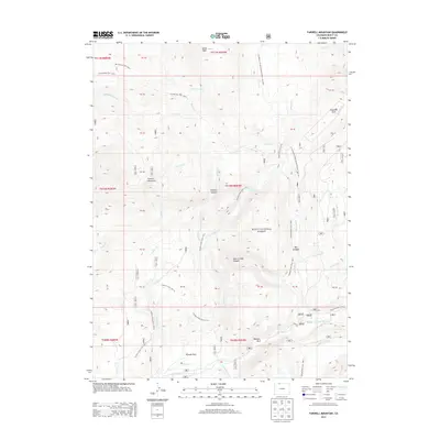 2013 Map of Farwell Mountain, 2013 Print