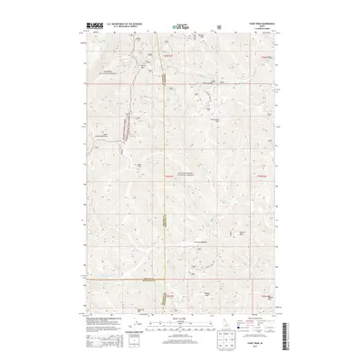 2013 Map of Faset Peak, 2013 Print