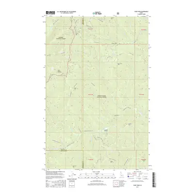 2017 Map of Faset Peak, 2017 Print