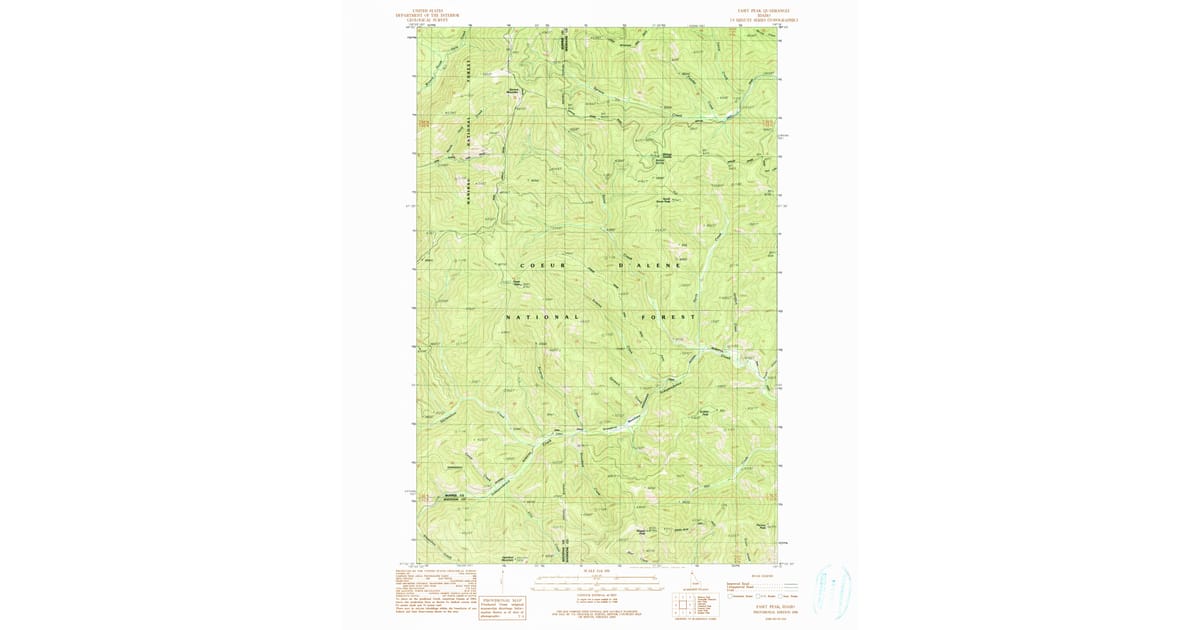 1990s Maps of Bonner County, ID | Pastmaps