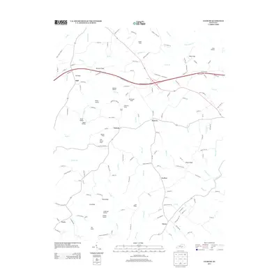 2013 Map of Faubush, 2013 Print