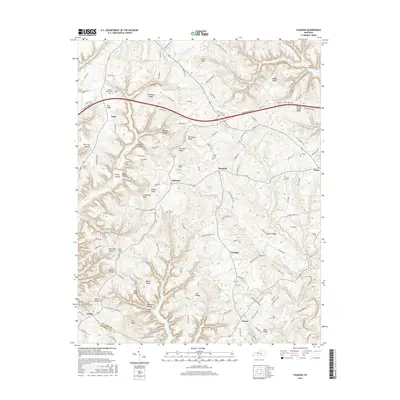 2016 Map of Faubush, 2016 Print