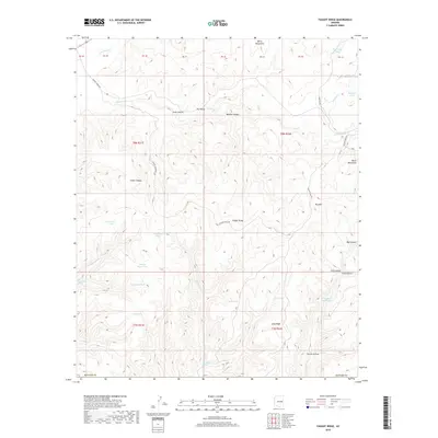 2018 Map of Faught Ridge, 2018 Print