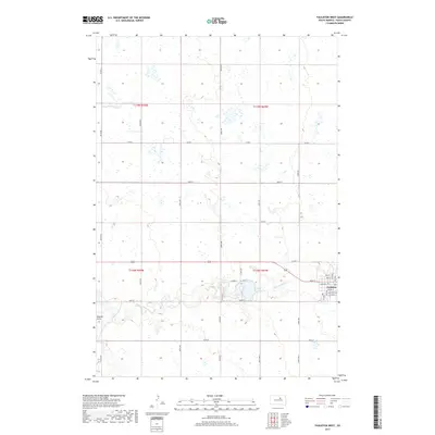2017 Map of Faulkton West, 2017 Print