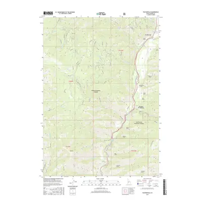 2017 Map of Featherville, 2017 Print