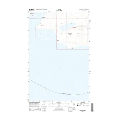 2014 Map of Feldtmann Lake, 2014 Print