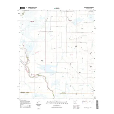 2014 Map of Felsenthal Dam, 2014 Print
