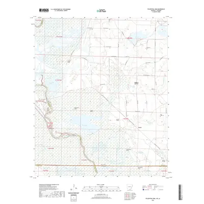 2020 Map of Felsenthal Dam, 2020 Print