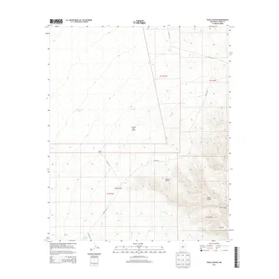 2013 Map of Fence Canyon, 2013 Print