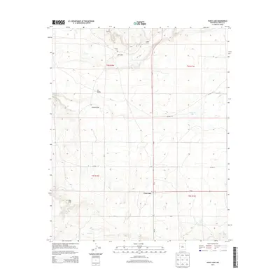 2013 Map of Fence Lake, 2013 Print