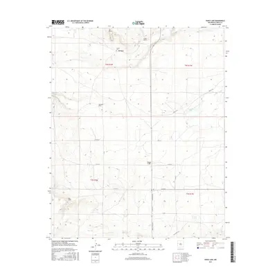 2017 Map of Fence Lake, 2017 Print