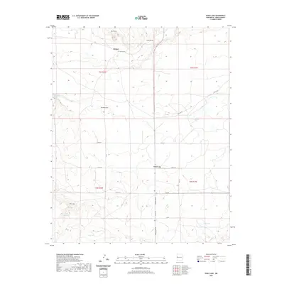 2020 Map of Fence Lake, 2020 Print
