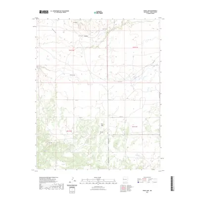 2023 Map of Fence Lake, 2023 Print
