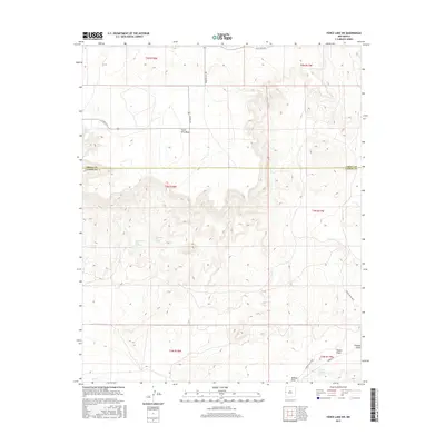 2017 Map of Fence Lake SW, 2017 Print