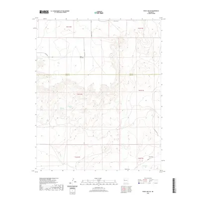 2020 Map of Fence Lake SW, 2020 Print