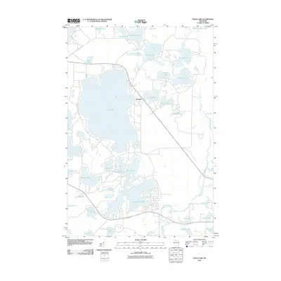 2010 Map of Fence Lake, 2010 Print