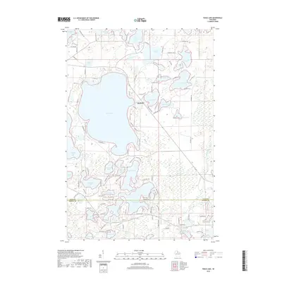 2018 Map of Fence Lake, 2018 Print