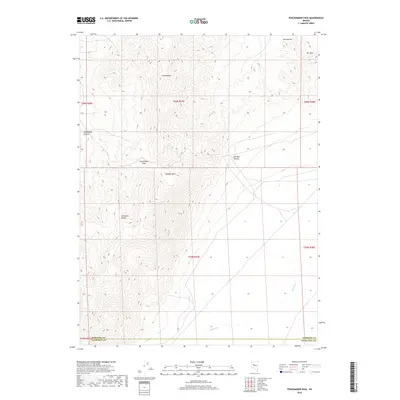 2018 Map of Fencemaker Pass, 2018 Print