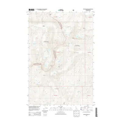 2013 Map of Fenn Mountain, 2013 Print