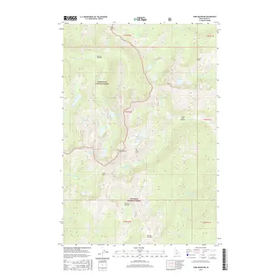 2017 Map of Fenn Mountain, 2017 Print