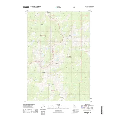 2020 Map of Fenn Mountain, 2020 Print