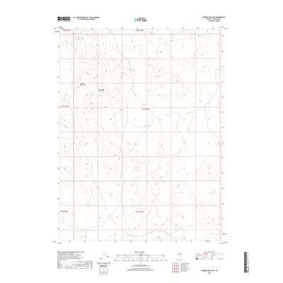 2018 Map of Ferber Peak NW, 2018 Print