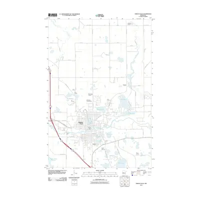 2010 Map of Fergus Falls, 2010 Print