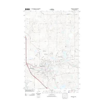 2013 Map of Fergus Falls, 2013 Print