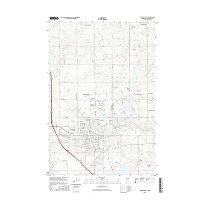 2016 Map of Fergus Falls, 2016 Print