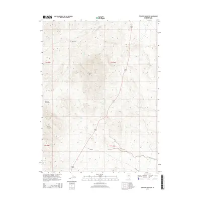 2014 Map of Ferguson Mountain, 2014 Print