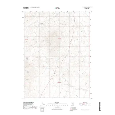 2018 Map of Ferguson Mountain, 2018 Print