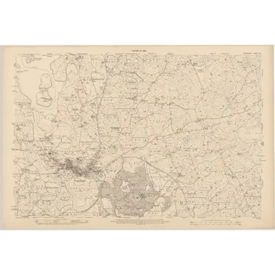 1905 Map of Fermanagh - Sheet 22, 1908 Print