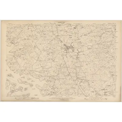 1907 Map of Fermanagh - Sheet 34, 1909 Print