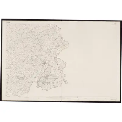 1834 Map of Fermanagh - Sheet 36 [with extension], 1861 Print