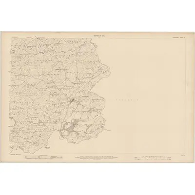 1907 Map of Fermanagh - Sheet 36 [with extension], 1909 Print