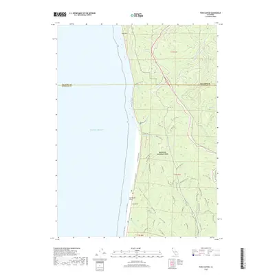 2018 Map of Fern Canyon, 2018 Print
