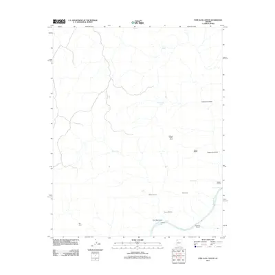 2011 Map of Fern Glen Canyon, 2011 Print