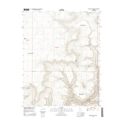 2014 Map of Fern Glen Canyon, 2014 Print