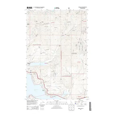 2013 Map of Fernan Lake, 2013 Print