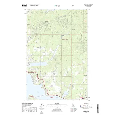2020 Map of Fernan Lake, 2020 Print
